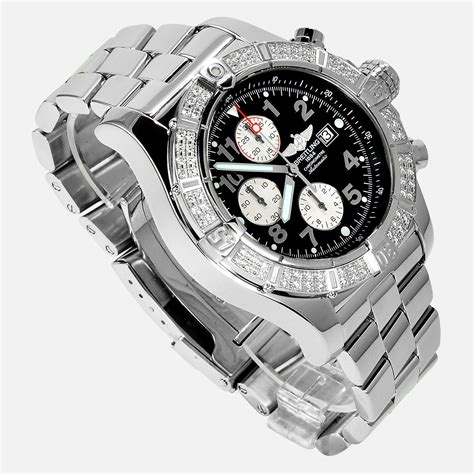 breitling super avenger military review|Breitling super avenger diamond bezel.